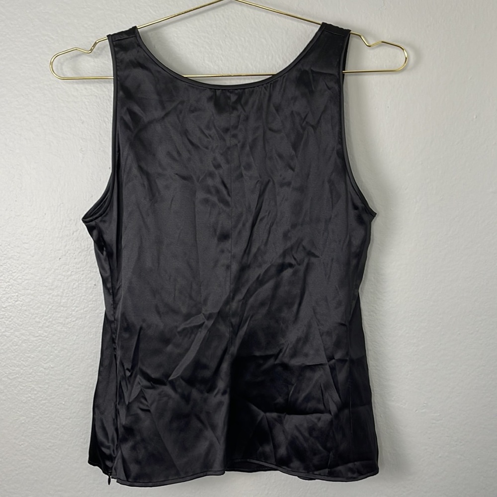 Armani Collezioni White Label Black Silk Tank - Picture 7 of 9